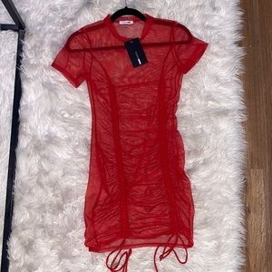 Sheer red dress 👗